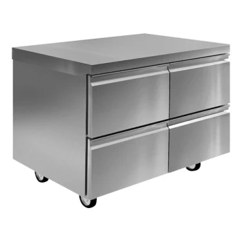 Delfield D4460NP 60 1/8" Flat Top Undercounter Refrigerator with 4 Drawers
