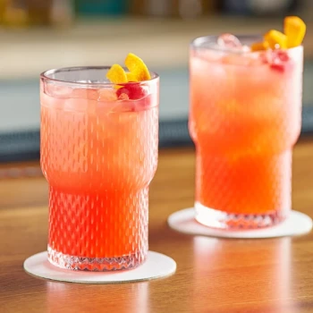 Acopa Rivulet 14 oz. Stackable Beverage Glass - Sample