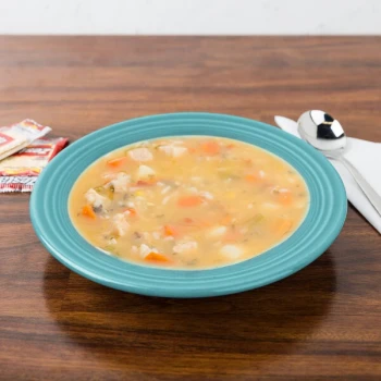 Fiesta® Dinnerware from Steelite International HL451107 Turquoise 13.25 oz. China Rim Soup Bowl - 12/Case