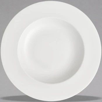 Villeroy & Boch 16-3272-2790 Stella Hotel 11 1/4" White Bone Porcelain Deep Plate - 6/Case