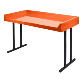 Sol-O-Matic 48" x 30" x 34" Orange Fiberglass Laundromat Folding Table