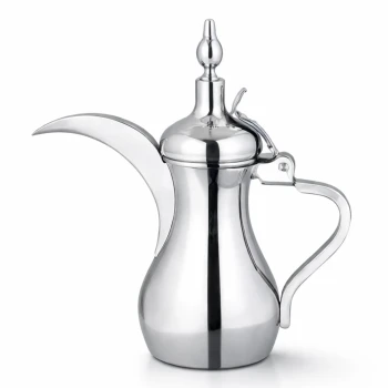 Culinex Stainless Steel Coffee Dallah 32 oz Chrome Finish