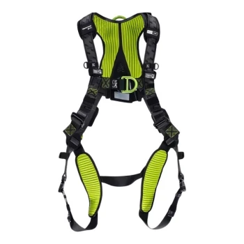 Honeywell Miller H700 Premium 2XL / 3XL Industry Comfort Green Full-Body Harness with Quick-Connect Buckles H7IC1A3