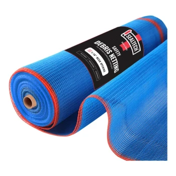 SEALTECH 10' x 100' Blue Heavy-Duty 1/16" Mesh Safety Debris Netting Roll ST-503-10X100