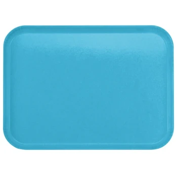 Carlisle 2216FGQ011 16" x 22" Glasteel Turquoise Fiberglass Tray - 6/Case