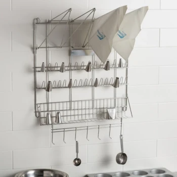 Ateco 2999 Stainless Steel Pastry Bag and Tip Drying Rack - 23" x 19 1/2"