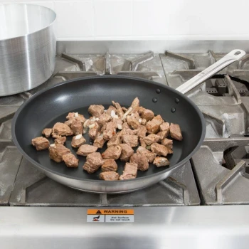 Vollrath N3812 Optio 12 1/2" Stainless Steel Non-Stick Fry Pan with Aluminum-Clad Bottom