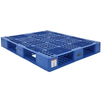 Vestil PLP2-4840-BLUE 47 3/8" x 39 1/2" x 6" Blue Plastic Pallet - 8,000 lb. Capacity