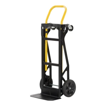 Harper 400 lb. Steel Tough Hand Truck / Platform Truck with 8" x 1 3/4" Mold-On Rubber Wheels PJDY2223A - Assembled