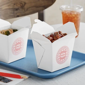 Emperor's Select 32 oz. Asian Microwavable Paper Take-Out Container - 450/Case