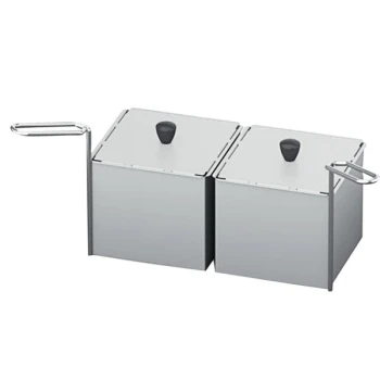 Rational 60.75.302 Solid Two Portion Baskets with Lids for iVario 2-XS Tilt Skillets