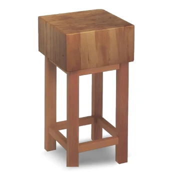 Euroceppi Wood Chopping Block With Wooden Stand, 60 cm Length