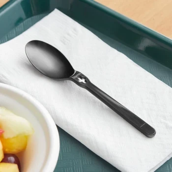 WeGo Black Polystyrene Spoon Dispenser Refill - 1,000/Case