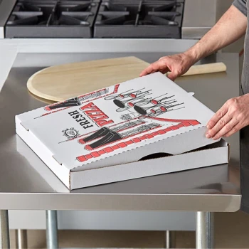Choice 18" x 18" x 2" White Corrugated Pizza Box - 50/Bundle