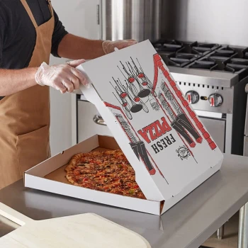 Choice 20" x 20" x 2" White Corrugated Pizza Box - 25/Bundle