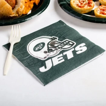 Creative Converting New York Jets 2-Ply Luncheon Napkin - 192/Case
