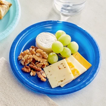 Creative Converting 28314711 7" Cobalt Blue Plastic Plate - 240/Case