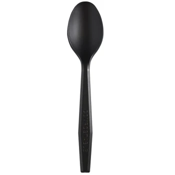 Fineline 42CBUS.BK Conserveware Black CPLA Spoon - 1,000/Case