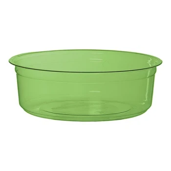 Eco-Products Veridian 8 oz. Compostable Round Green PLA Plastic Deli Container - 500/Case