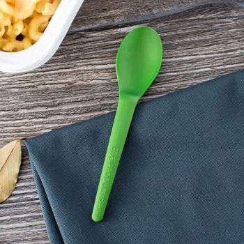 Eco-Products EP-S013 Plantware 6" Green Compostable CPLA Plastic Spoon - 1,000/Case