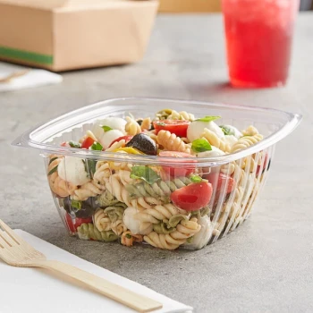 World Centric 32 oz. Clear PLA Plastic Deli Container - 600/Case