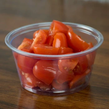 Fabri-Kal Alur 5 oz. Recycled Clear PET Plastic Round Deli Container - 1,000/Case