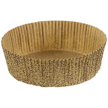 Novacart Brown Panettone Fluted Baking Cup 3 1/2" x 1 3/16" - 2,000/Case