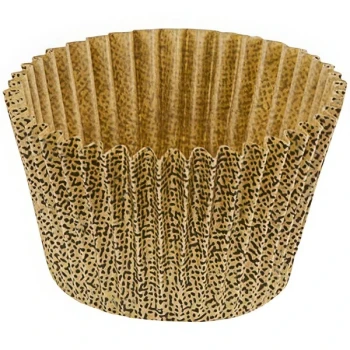 Novacart Brown Panettone Fluted Baking Cup 2 1/4" x 1 7/8" - 2,000/Case