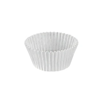 Novacart White Fluted Baking Cup 1 1/2" x 1" - 30,000/Case