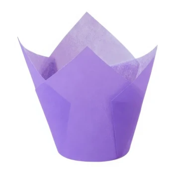 Novacart Purple Tulip Baking Cup 2" x 3 1/2" - 2,000/Case