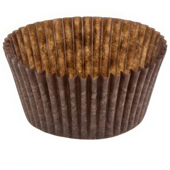 Novacart Brown Fluted Baking Cup 2 1/2" x 1 3/4" - 10,500/Case