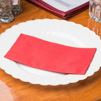 Hoffmaster Red 15" x 17" 2-Ply Paper Dinner Napkin - 1,000/Case