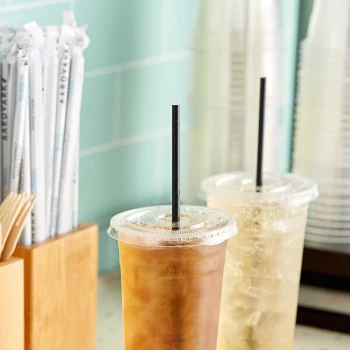 Aardvark 10" Jumbo Black Wrapped Paper Straw - 3,200/Case