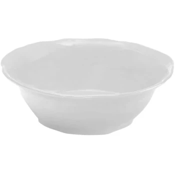 Elite Global Solutions M113BRF Tuscany 2.5 Qt. White Flared Round Melamine Bowl