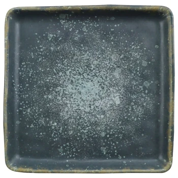 cheforward™ by GET Savor 6" Square Dusk and Spruce Melamine Plate - 24/Case