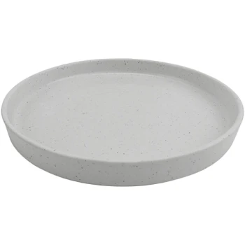 cheforward™ by GET Infuse 12" Round Stone Natural Melamine Plate - 8/Case