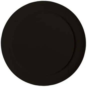 GET RP-20-BK 20" Black Sonoma Melamine Plate - 6/Case