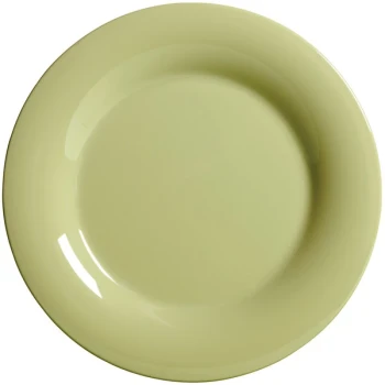 GET WP-9-AV 9" Diamond Harvest Avocado Wide Rim Plate - 24/Case