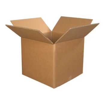 Lavex 30" x 30" x 30" Kraft Heavy-Duty 90 ECT Corrugated Triple-Walled RSC Shipping Box - 5/Case