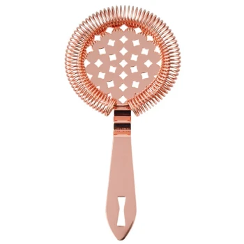 Barfly® M37037CP Classic 6 7/8" Copper-Plated Hawthorne Strainer