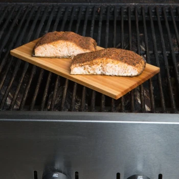 Chef Master 11 3/4" x 5 1/2" Cedar Wood Grilling Plank - 2/Pack