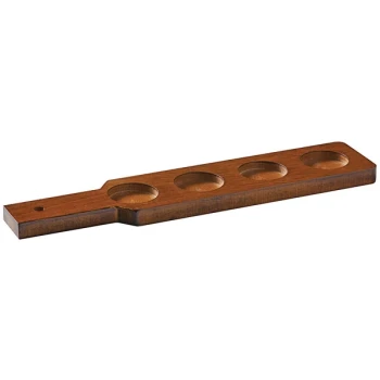 Arcoroc 16" Mahogany Finish Flight Paddle by Arc Cardinal - 12/Case