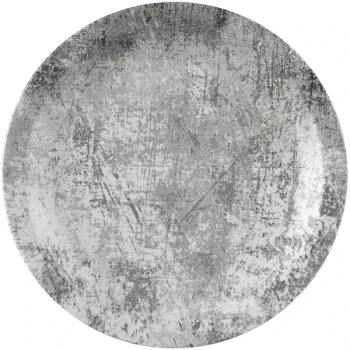Dudson Maker's Urban 11" Steel Gray Narrow Rim China Plate by Arc Cardinal - 12/Case