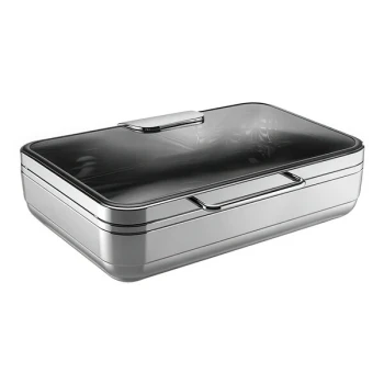 Hepp Excellent from BauscherHepp Full Size Rectangular Stainless Steel Induction Chafing Dish