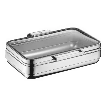 Hepp Arte from BauscherHepp Full Size Rectangular Stainless Steel Induction Chafing Dish