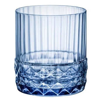 Bormioli Rocco America '20s from Steelite International 12.75 oz. Blue Rocks / Double Old Fashioned Glass - 36/Case