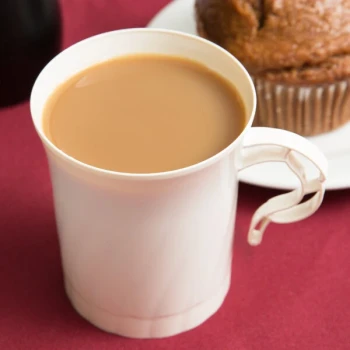 WNA Comet CWM8192IVR Classicware 8 oz. Ivory Plastic Coffee Cup - 192/Case