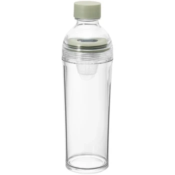 Hario Filter-in Bottle Portable 13.5 oz. Smokey Green Tritan™ Plastic Cold Brew Tea Infuser FIBP-40-SG