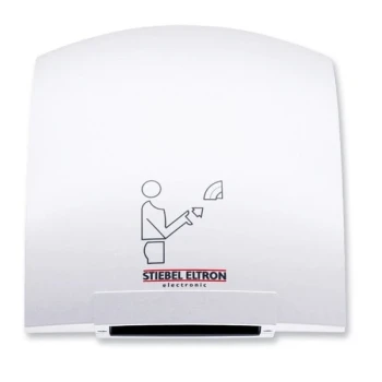 Stiebel Eltron 073724 Galaxy M 1 Ultra Quiet Automatic Hand Dryer with Cast Aluminum Housing (Alpine White Finish) - 120V, 1850W