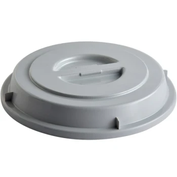 Schonwald Donna Senior 10 1/4" Gray PBT Plastic Round Plate Cover - 6/Case